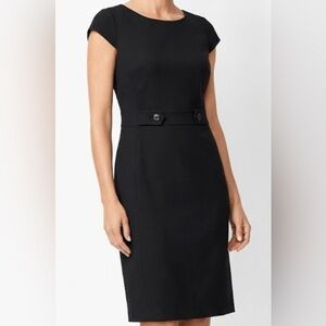 Talbots Classic Black Midi Dress
